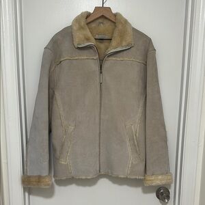 ALDO | Suede Leather Sherpa Lined Jacket